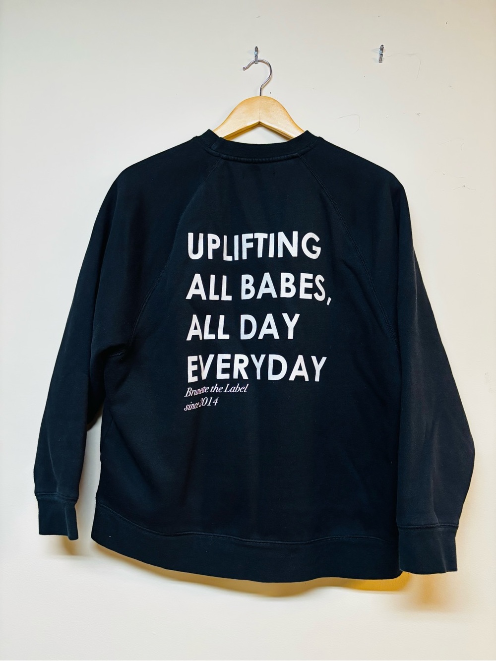 Brunette The Label Black Kindness Culture Sweatshirt XS